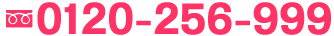 ���d�b�ł̂��₢���킹�@0120-256-999�i10���`19���@�y���j��������܂��j�L�� �p ���e�O��
