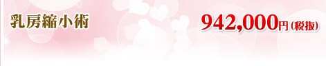 乳房縮小術 989,000円