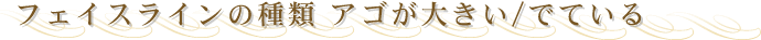 �t�F�C�X���C���̎�ށ@�A�S���傫��/�łĂ���