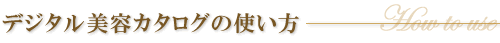 �f�W�^�����e�J�^���O�̎g����