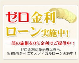 ゼロ金利ローン実施中