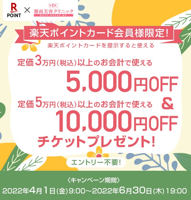 楽天ポイントカード会員様限定チケットプレゼント！