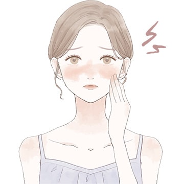 肌の乾燥による影響