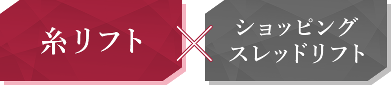 糸リフト×ショッピングスレッドリフト