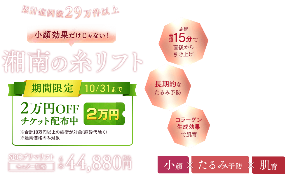 糸リフト（スレッドリフト）