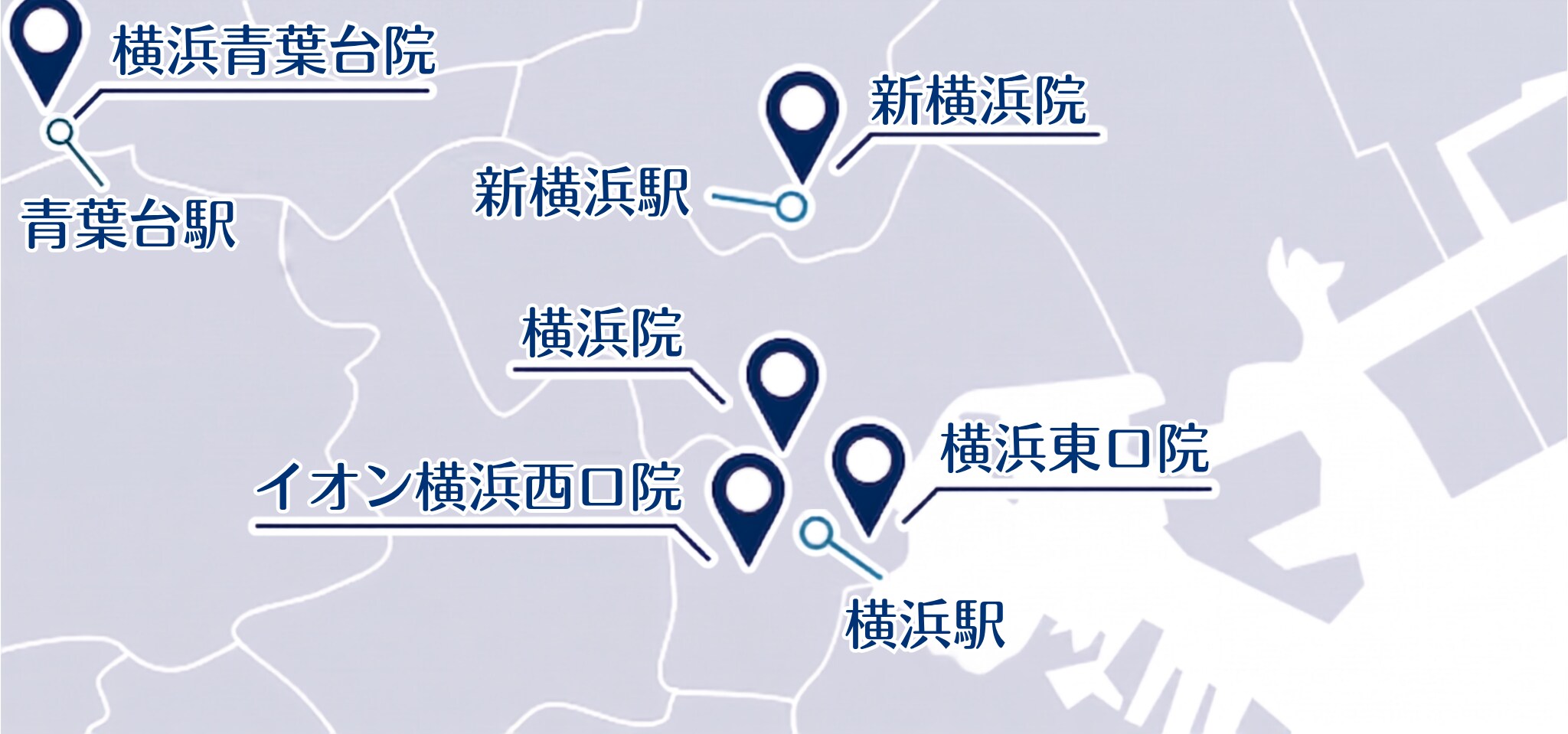 横浜エリアのマップ