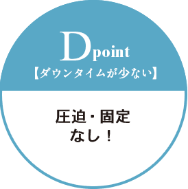 D point圧迫・固定なし！