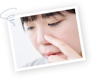 こんな毛穴（開き・黒ずみ）のお悩みありませんか？ イメージ