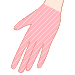 手の甲と指