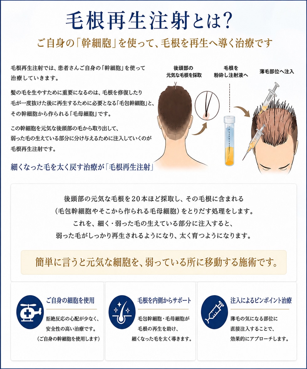 毛根再生注射とは