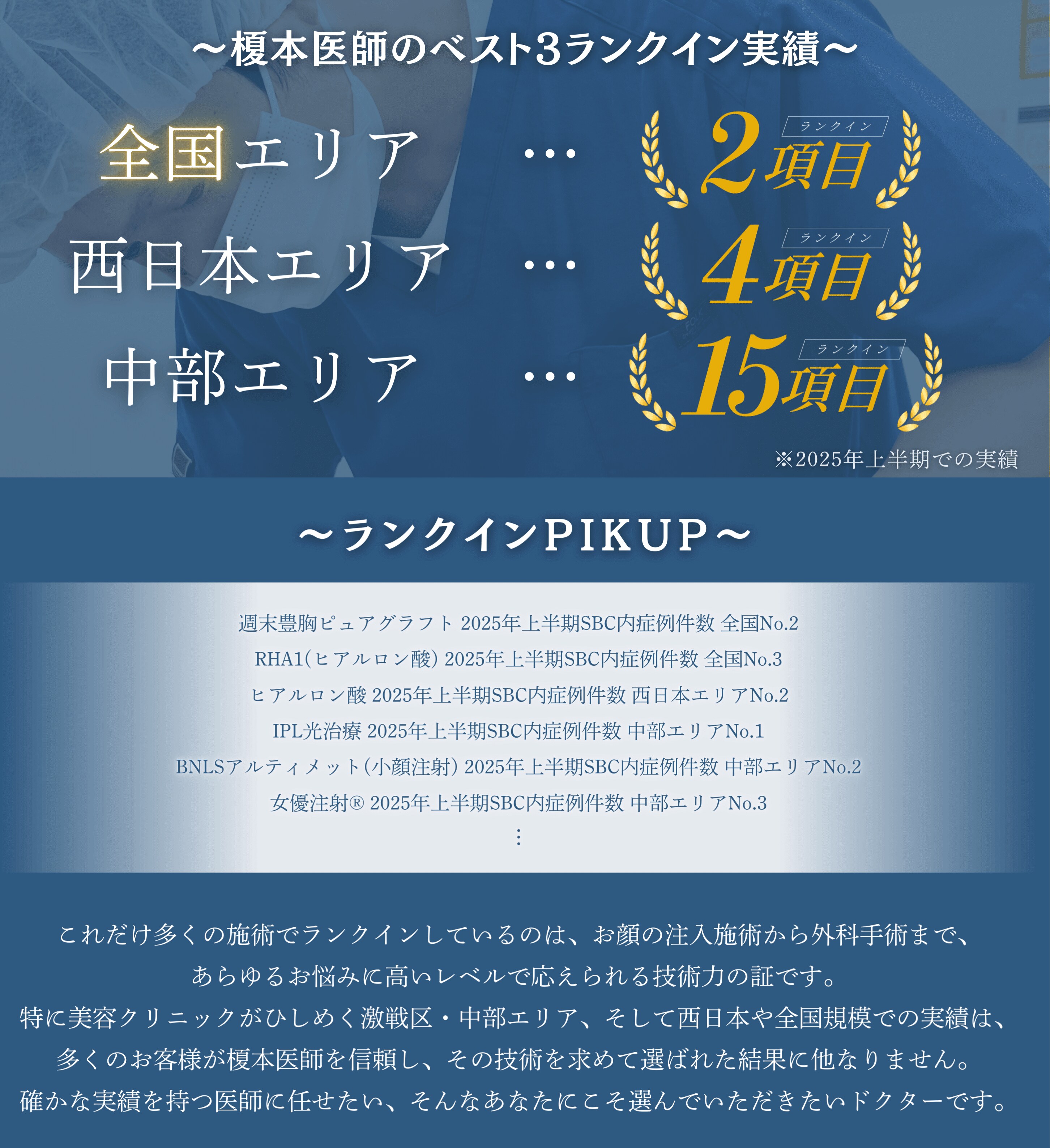 ランクイン実績