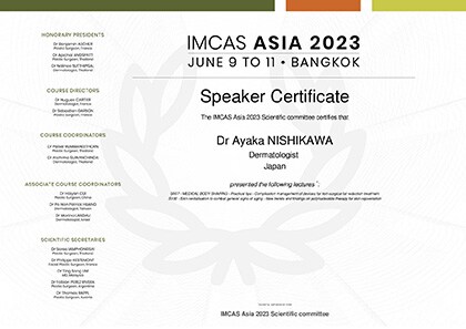 IMCAS Asia 2023 Faculty Guest Speaker
