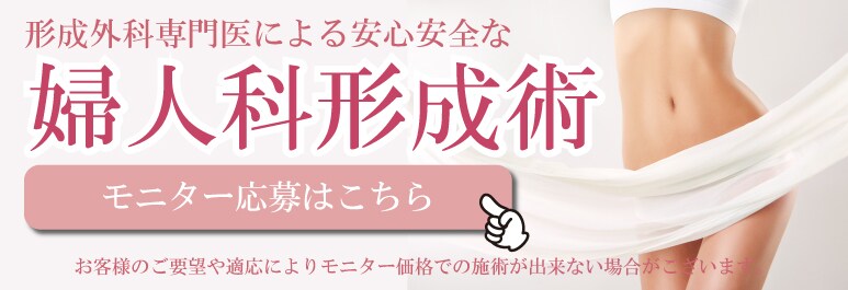 婦人科形成モニター募集