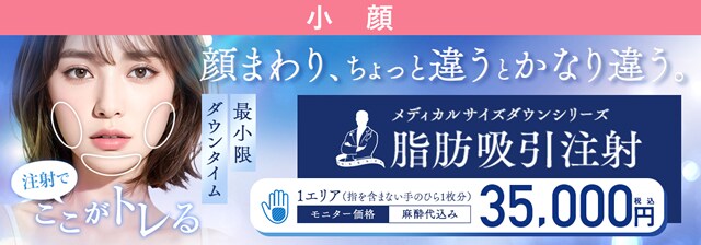 小顔用脂肪吸引注射