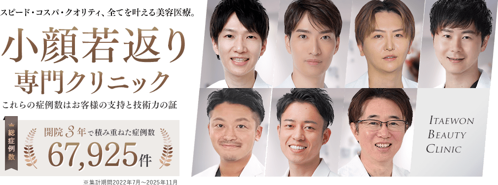 スピード・コスパ・クオリティ、すべてを叶える美容医療。
