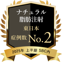 ナチュラル脂肪注射 東日本 No.2 2025年上半期