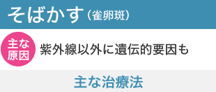 そばかす(雀卵斑)