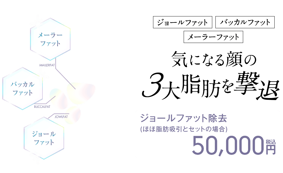 気になる顔の3大脂肪を撃退