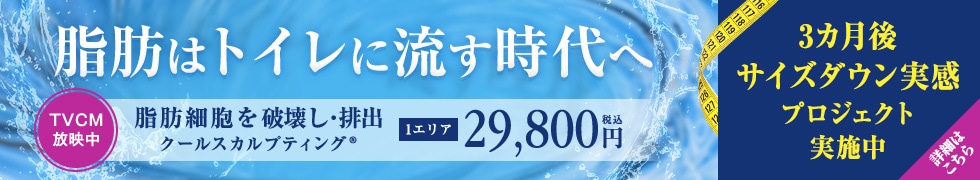 3ヵ月後、サイズダウン実感キャンペーン