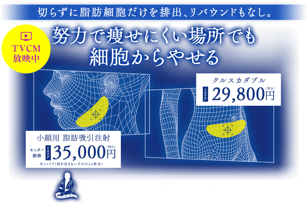 やせたい場所だけ、細胞からやせる｜湘南美容クリニックのメディカルサイズダウン