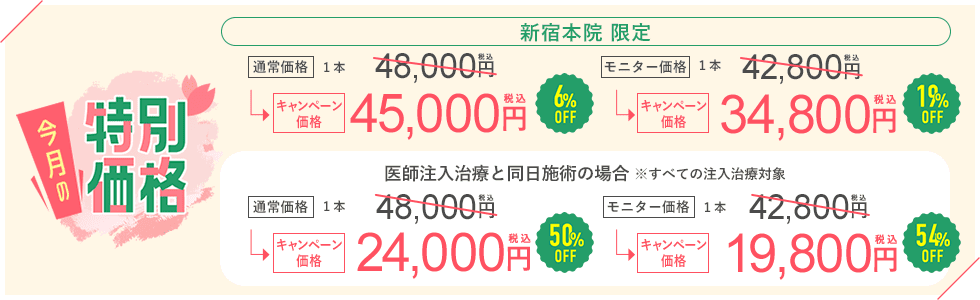 今月のキャンペーン