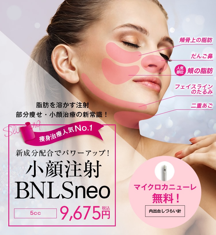 脂肪溶解注射 Bnls Neo 医療ダイエット 部分瘦せなら湘南美容クリニック 公式