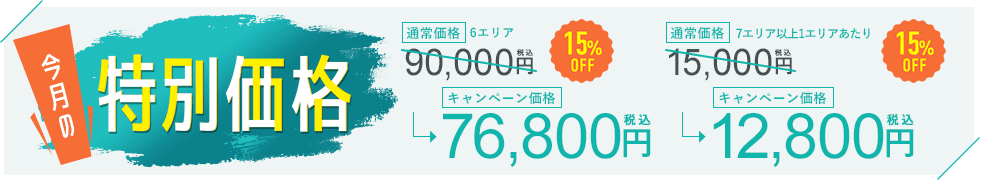 今月の特別価格