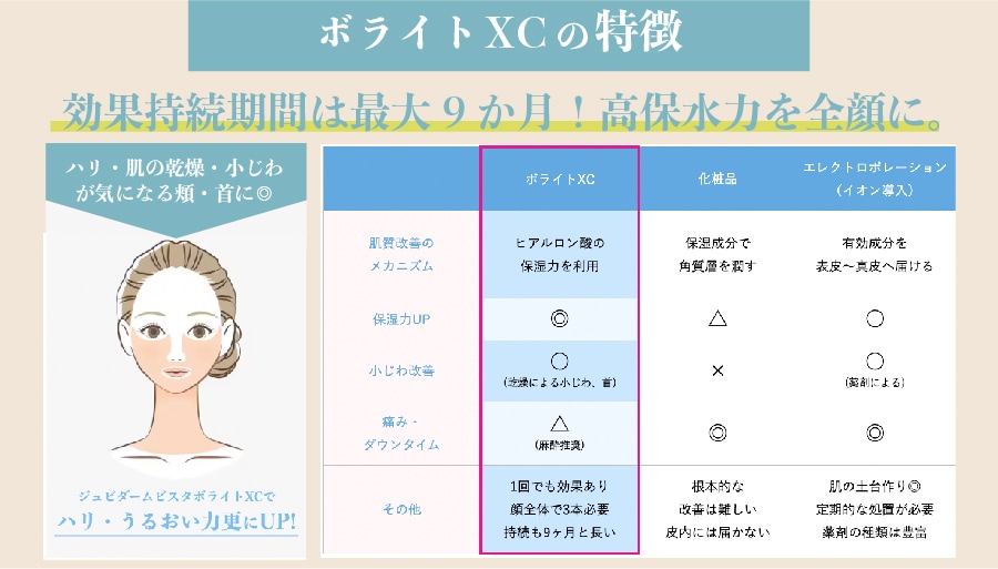 ボライトXCの特徴について