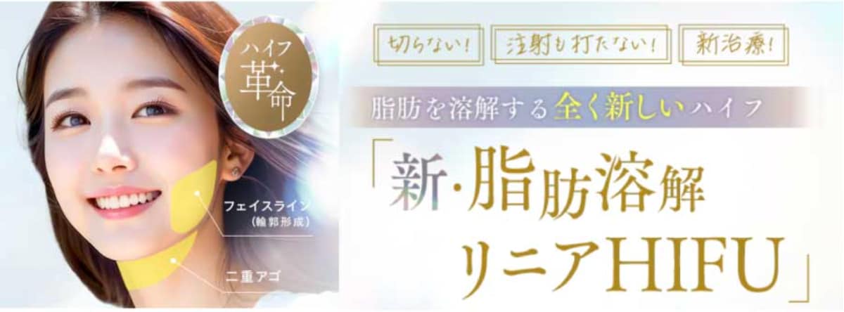 【10月の月替わりキャンペーン】新・脂肪溶解リニアHIFU