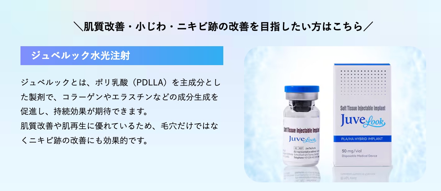【ジュベルック水光注射】　どんな処置？