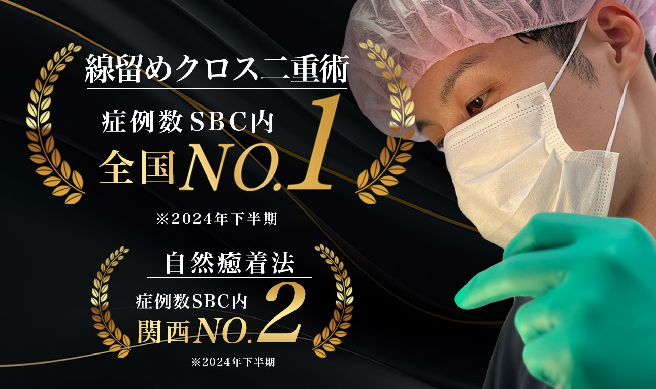 2024年下半期フォーエバー二重術症例数全国No.1の実績