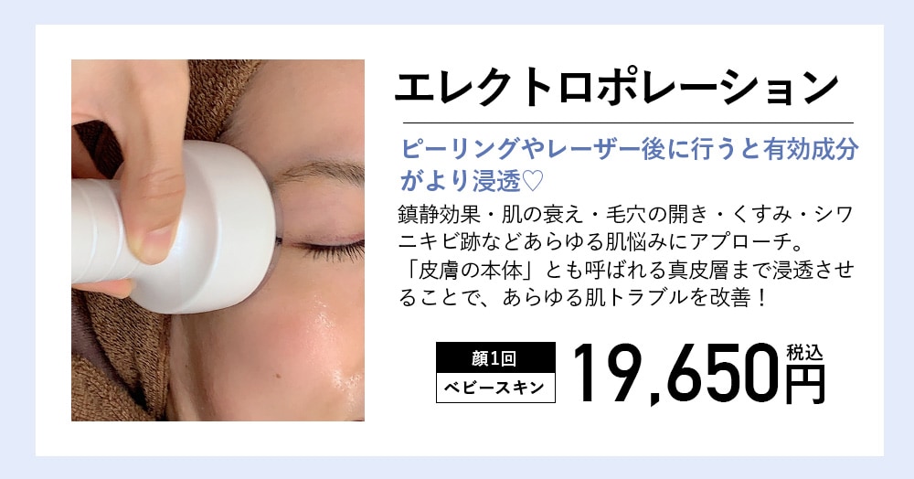 エレクトロポレーション：イオン導入