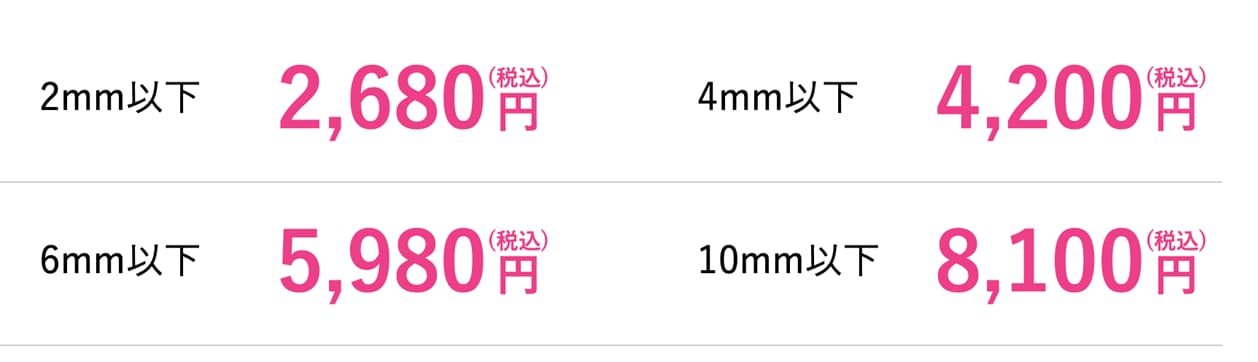 破格の値段！受けやすい安心価格✨