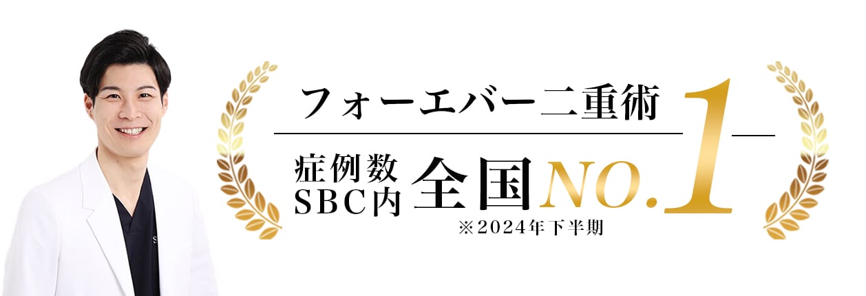 二重術症例数全国No.1の確かな実力
