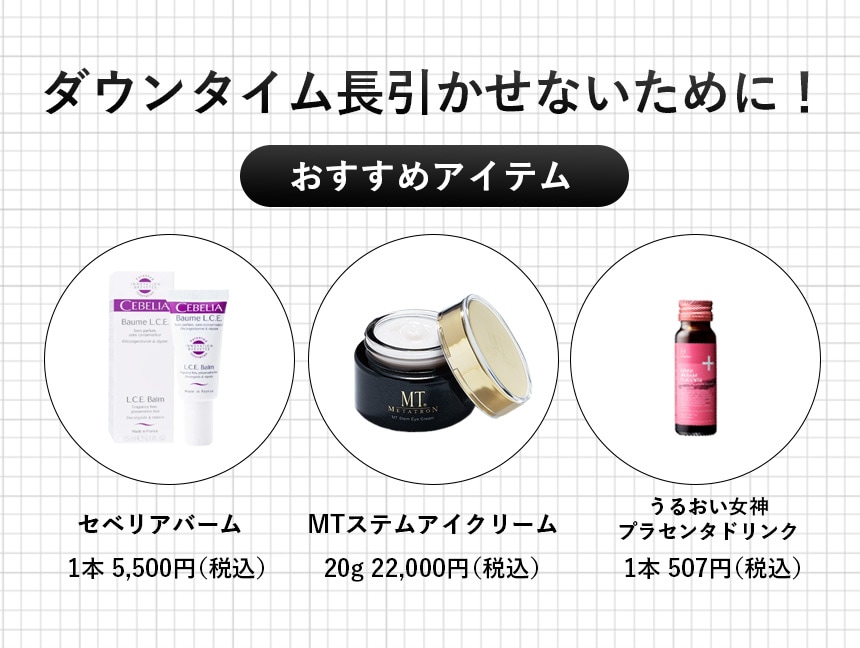 ダウンタイム軽減アイテム！