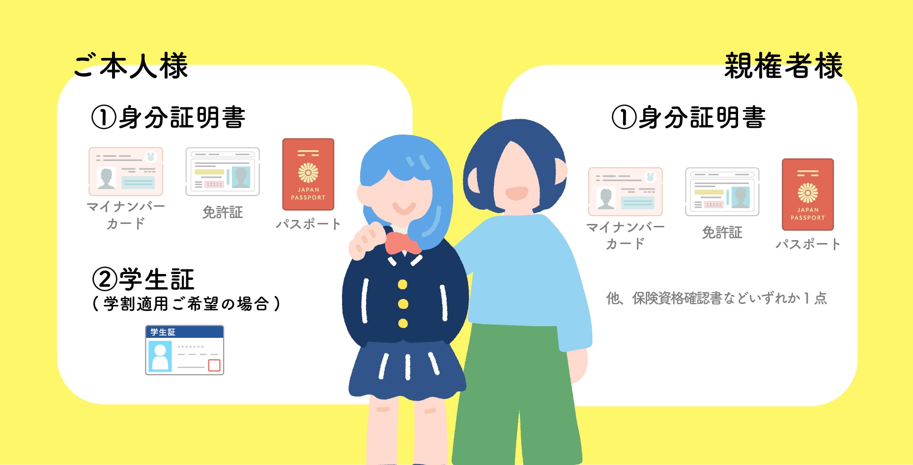 忘れ物に注意！