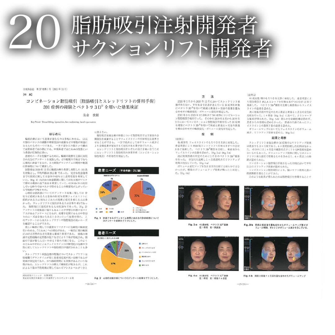 20.脂肪吸引注射開発者 サクションリフト開発者<br />

