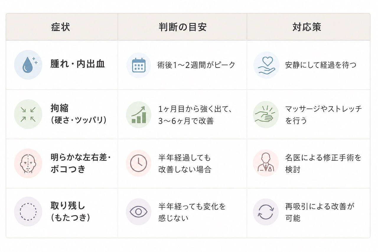 様子見で良いケース vs 即修正を検討すべきケース<br />
