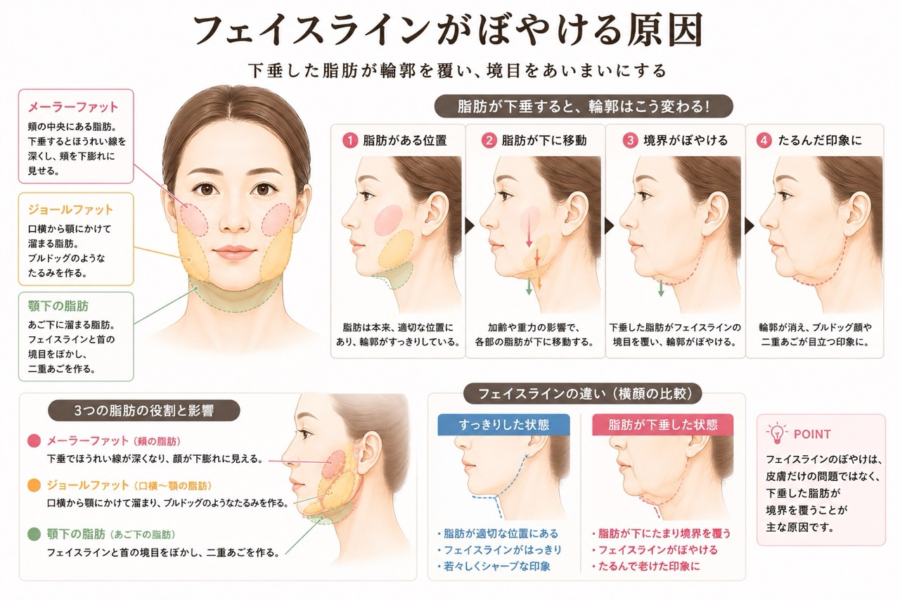 スッキリしたフェイスラインを阻む“3大ポニョ”の正体<br />
