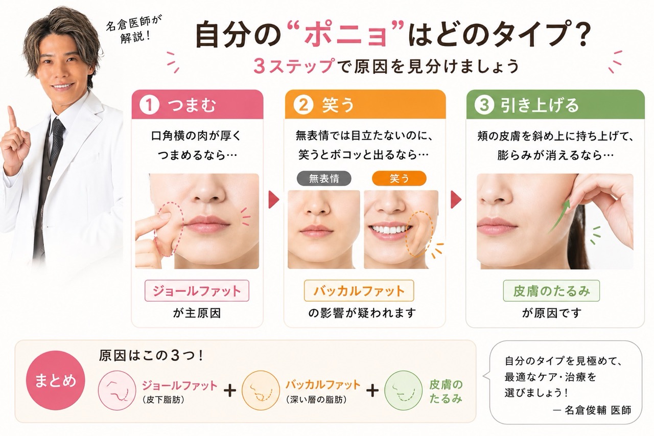 Q. 自分のポニョがどのタイプか見分ける方法はありますか？