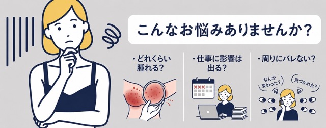 よくある不安と実際の経過