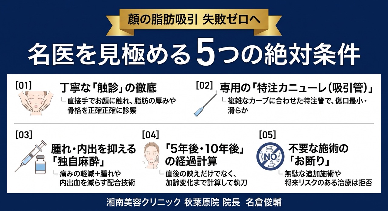 〜触診の有無・使用する器具・10年後のデザイン力で見抜く本物の技術〜<br />
