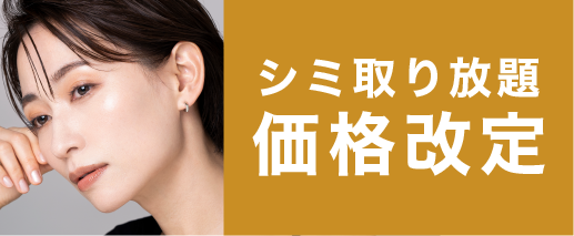 シミ取り放題が価格改定!