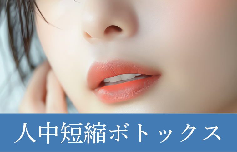 鼻の下を短く、人中短縮効果