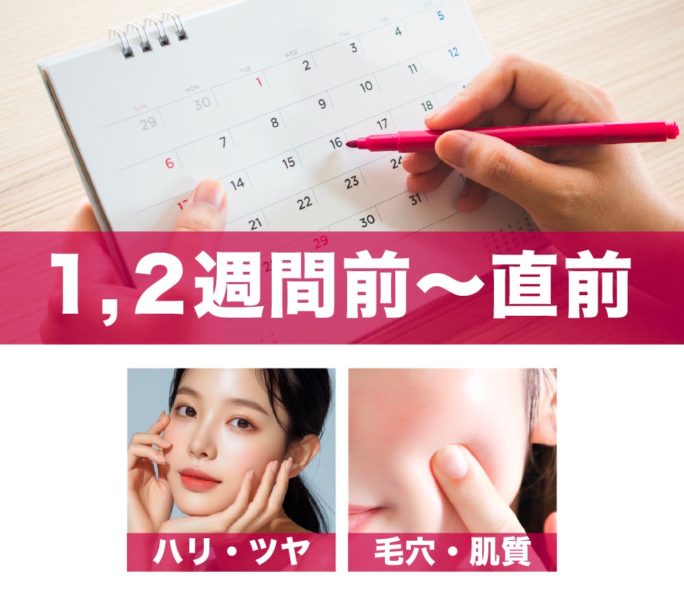 1,2週間〜結婚式直前