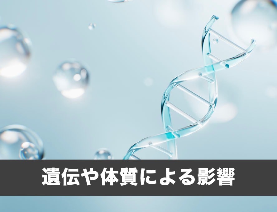 遺伝や体質による影響