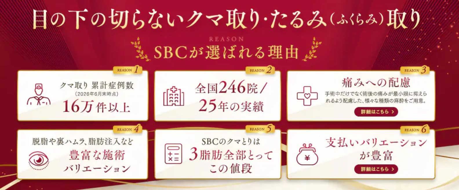 脂肪の個数で料金は変わりません！適正価格のご案内