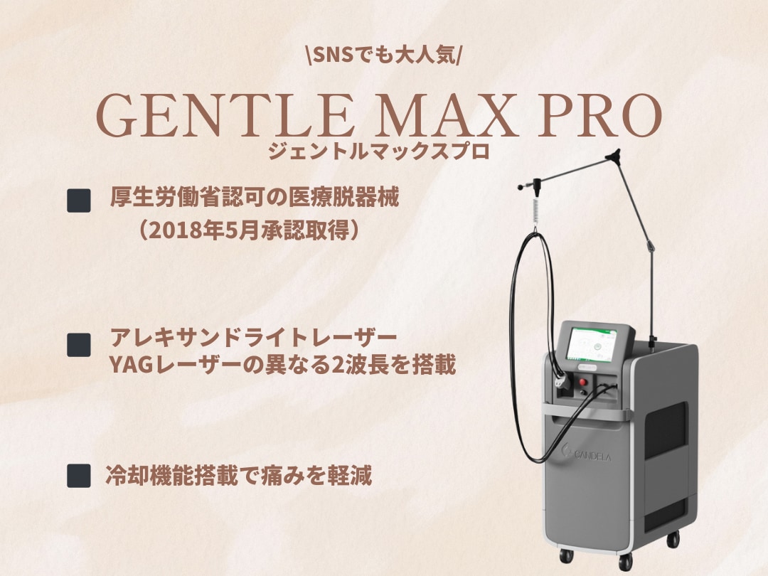 アレキサンドライトレーザーとYagレーザーの良いとこ取り