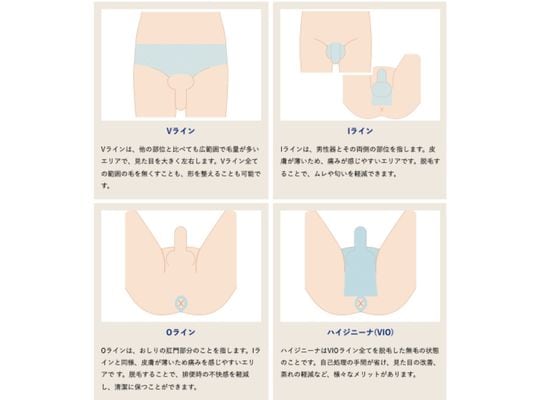 湘南美容クリックで照射できる範囲<br />
