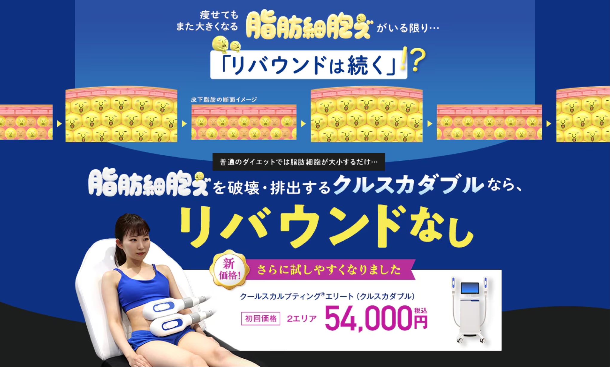 クルスカダブル（脂肪冷却）